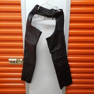 HD Screamin' Eagle Sexy Leather Biker Chaps Sz 3XS